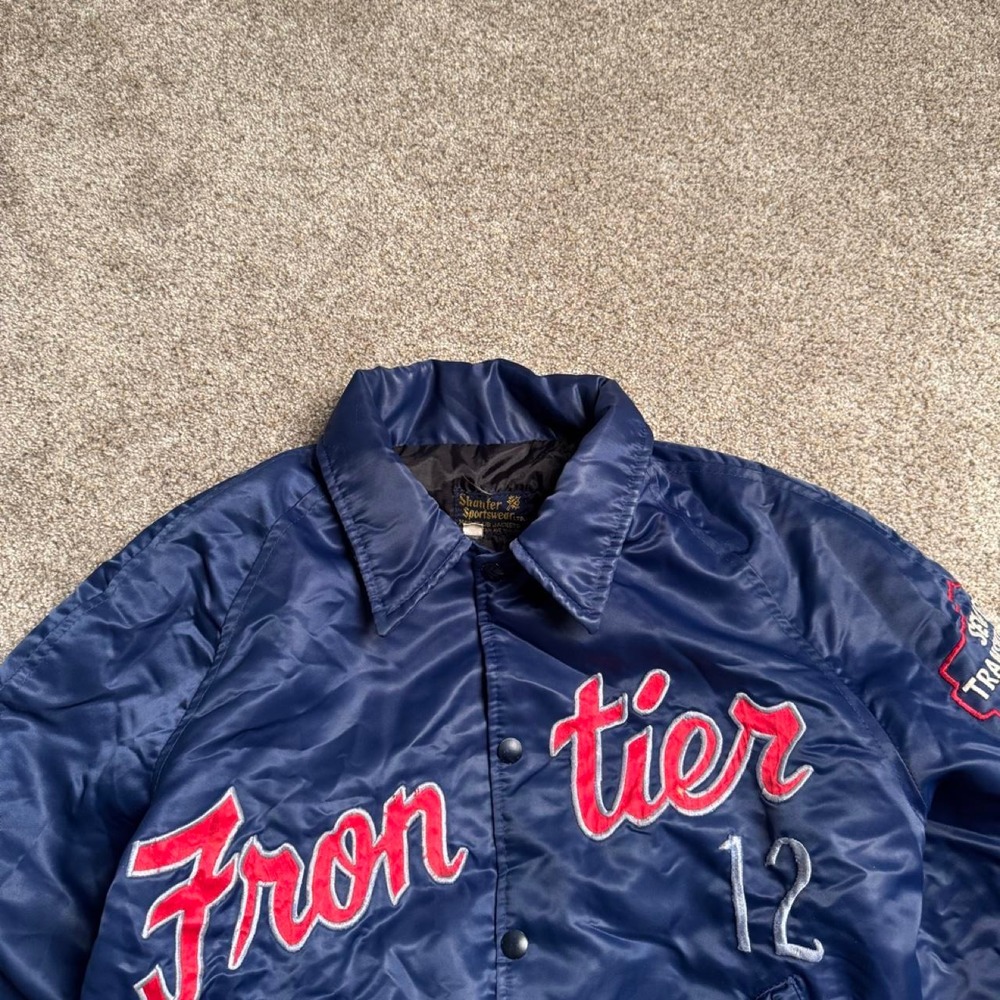 BLUE VINTAGE SHANTER SPORTSWEAR "FRONTIER" BOMBER JACKET - Picture 2 of 7